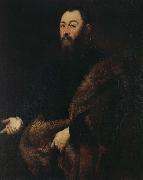 Jacopo Tintoretto Gentleman Portrait Sweden oil painting artist